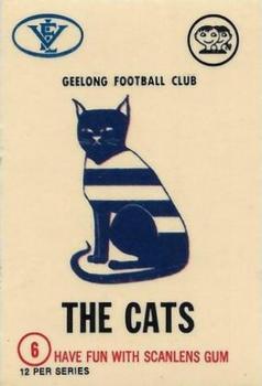 1974 Scanlens VFL - Club Stickers #6 Cats Front